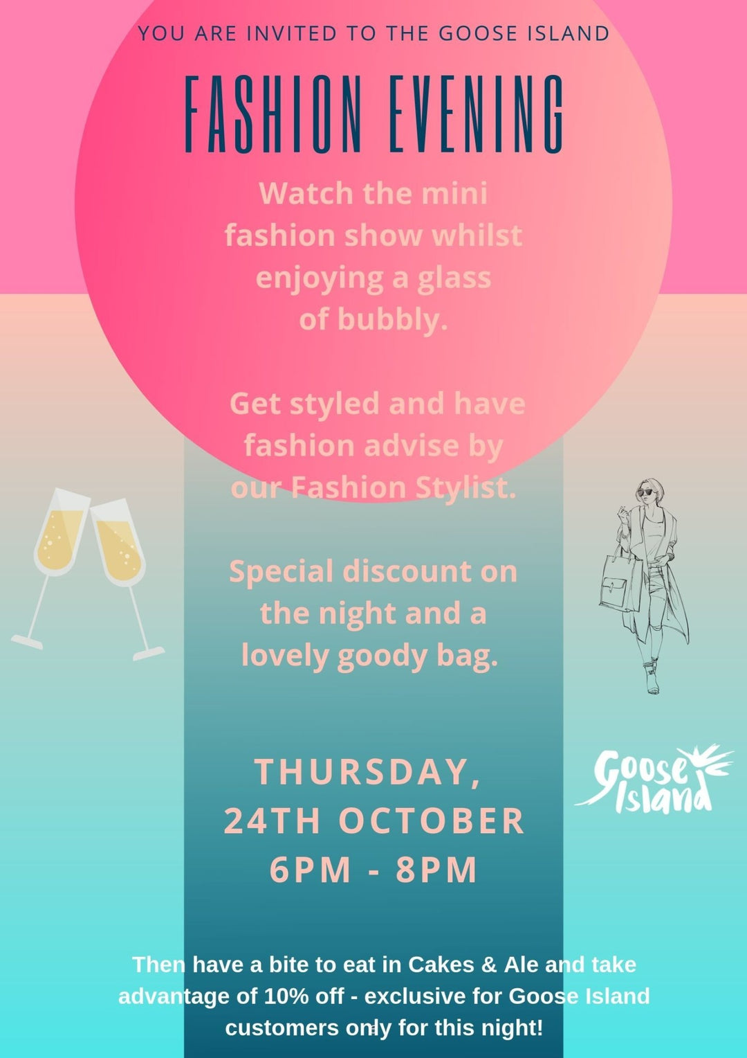 Exclusive Fashion Event at our Mumbles Store - Goose Island