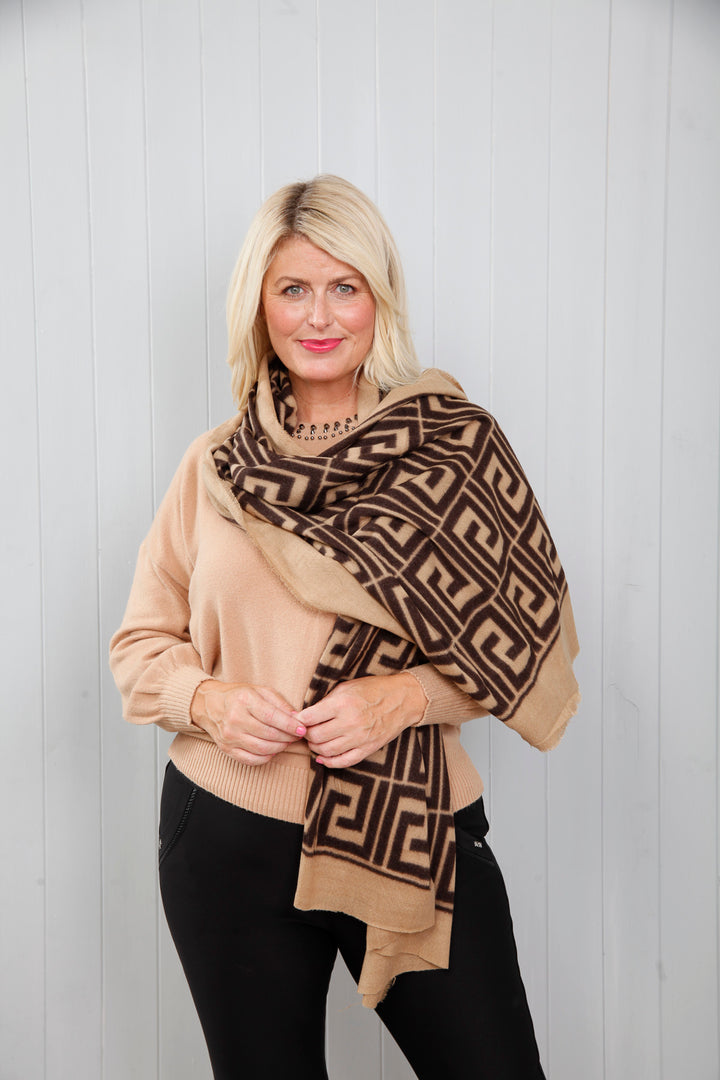 Giselle Scarf Taupe