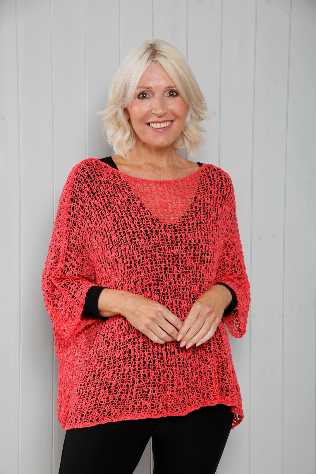 Paloma Popcorn Top Coral