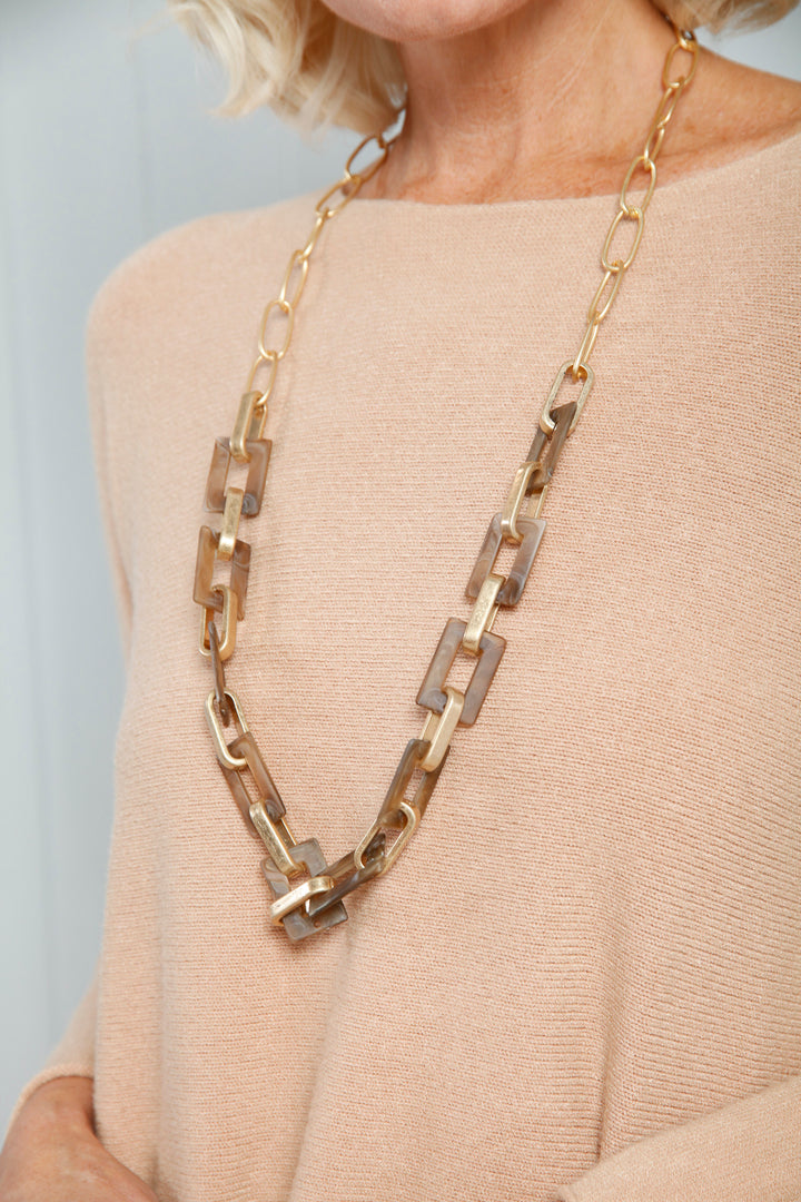 Ivy Intertwined Necklace Coffee