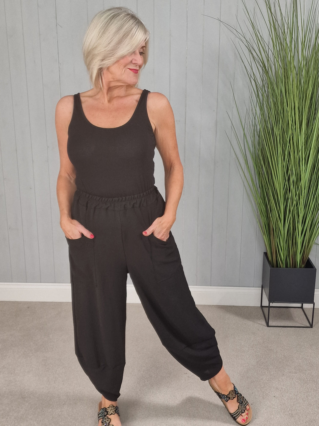 Camille Cocoon Trousers Black