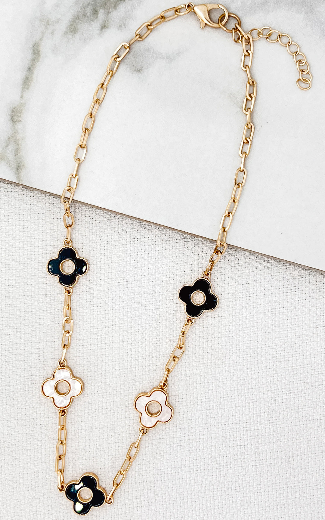 Marble Monochrome Celeste Necklace