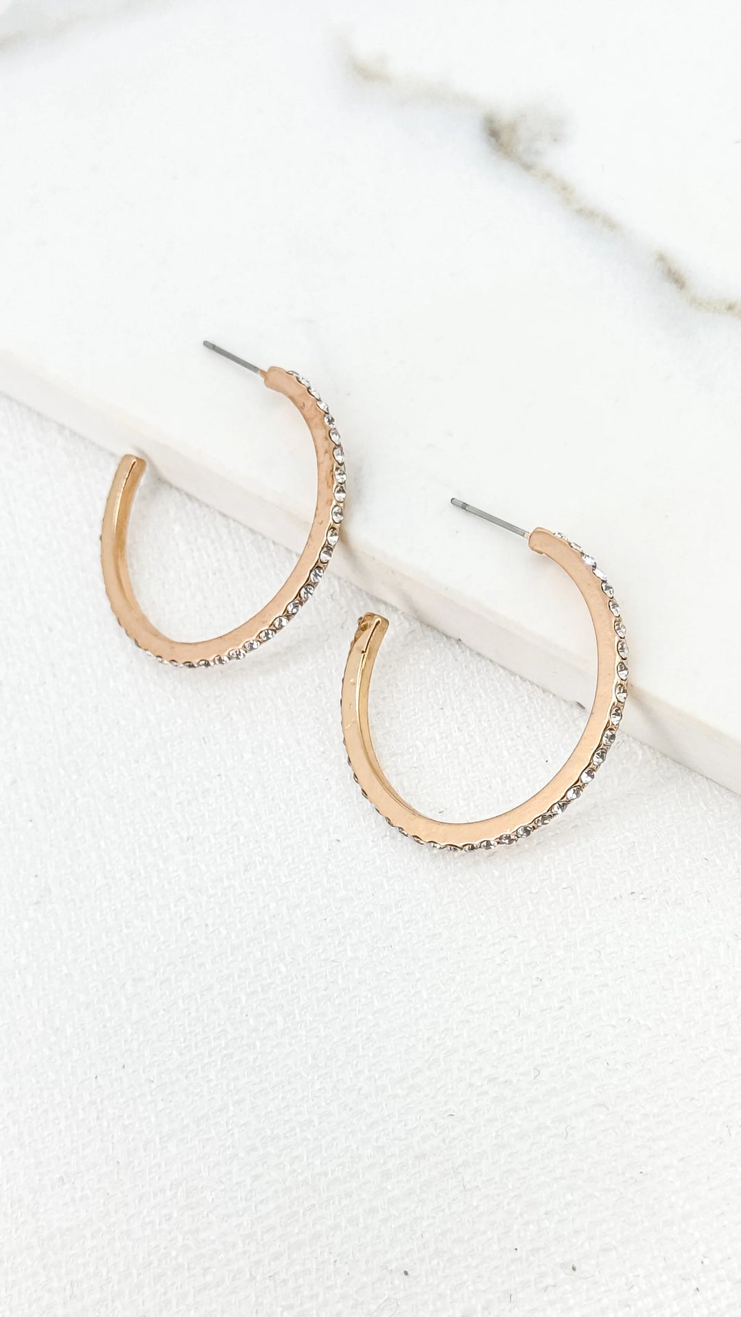 Diamante Hoop earrings