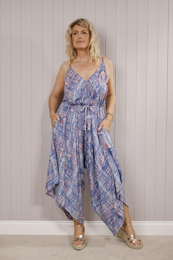 Tamsin Tie Dye Jumpsuit Pink