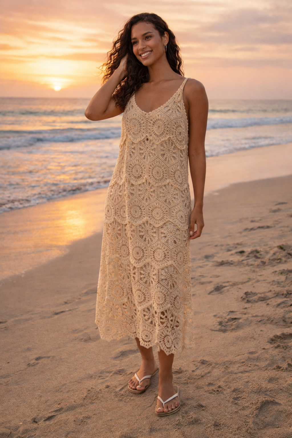 sachin and babi light blue dress Crochet Tank Sweater Dress  bebe