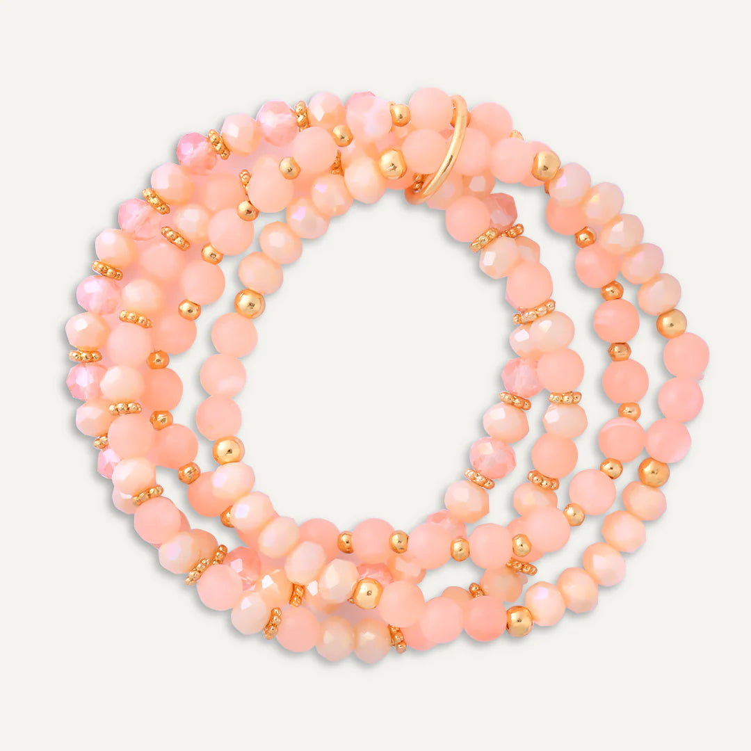 Cherish Crystal Bracelet Pink