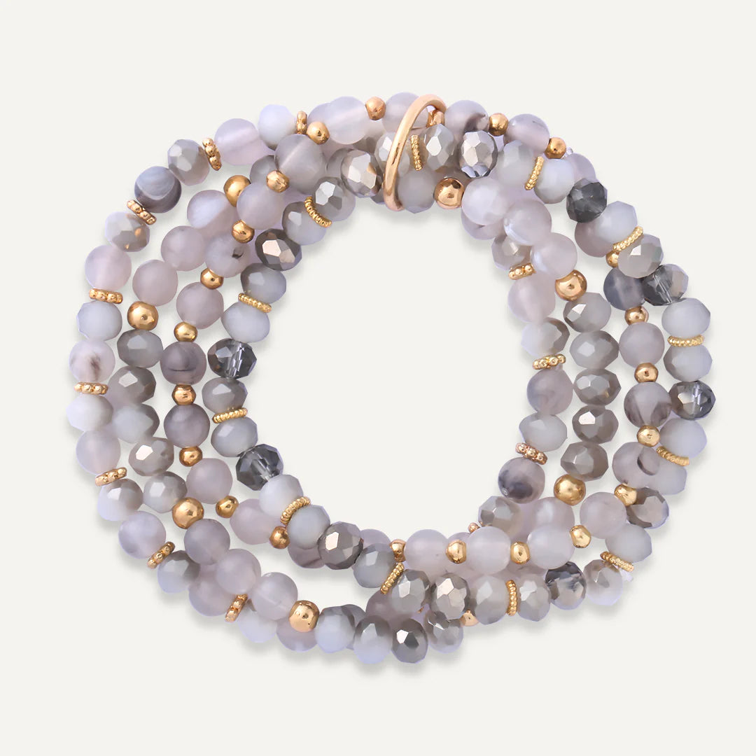 Cherish Crystal Bracelet Grey