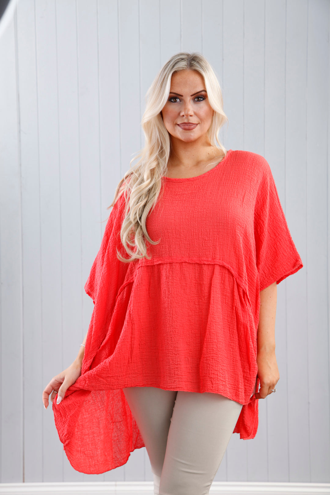 Cotton Tiered Waterfall Top