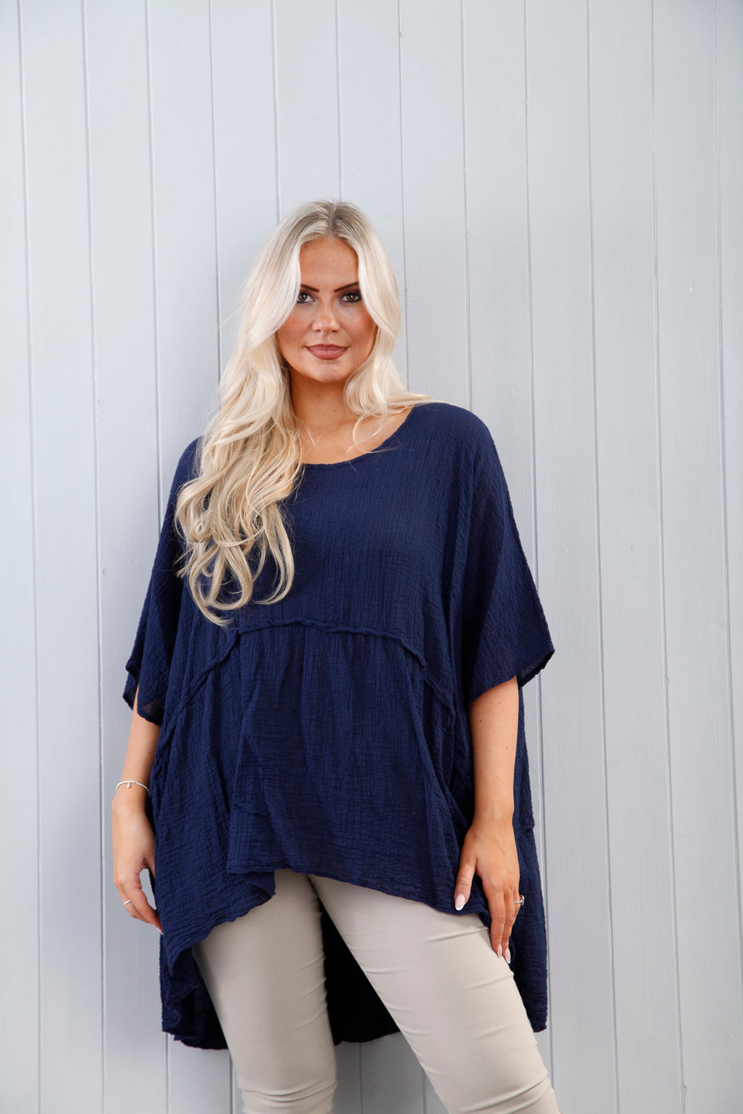 Cotton Tiered Waterfall Top