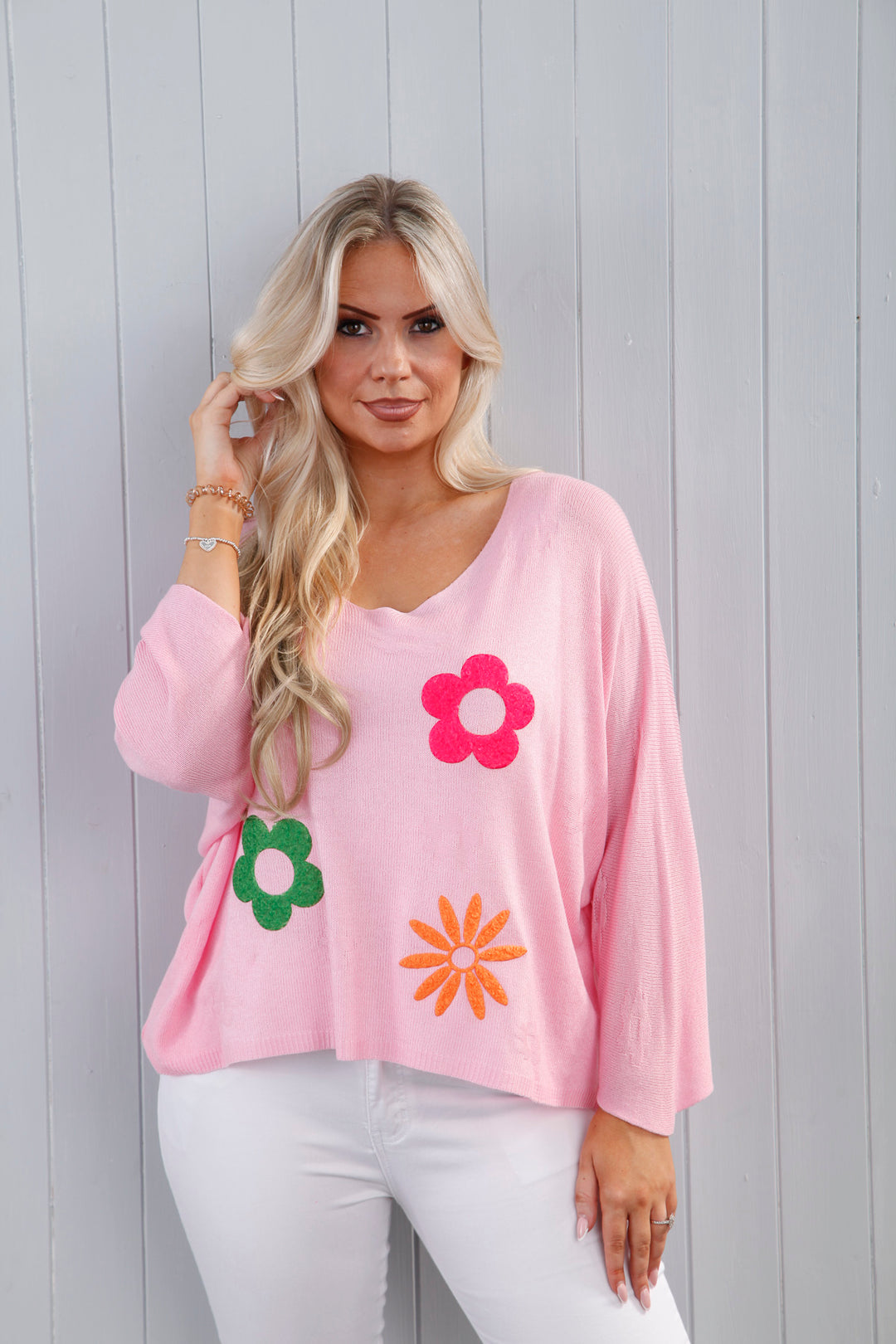 Rayna Floral Top Pink