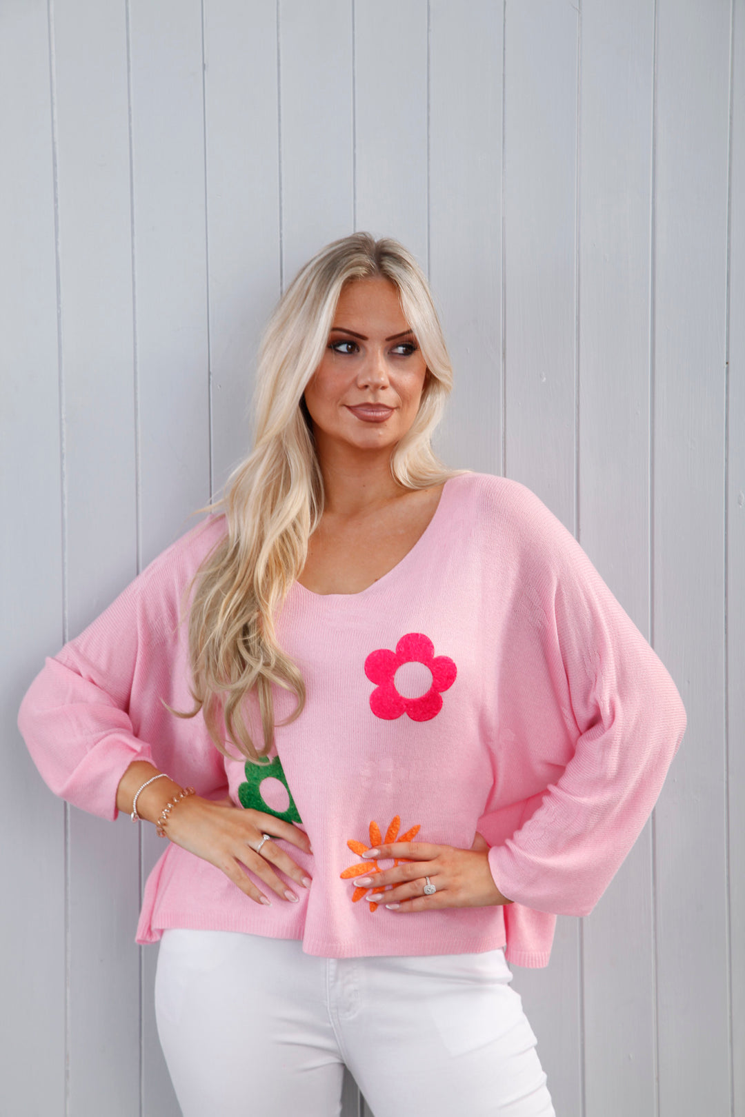 Rayna Floral Top Pink