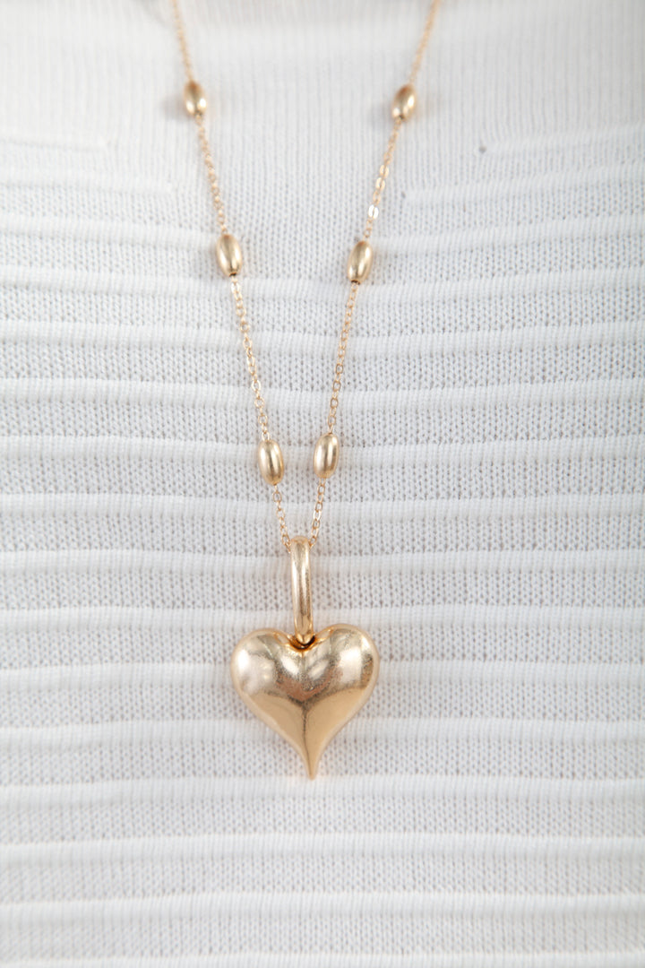 Heavenly Heart Necklace Gold