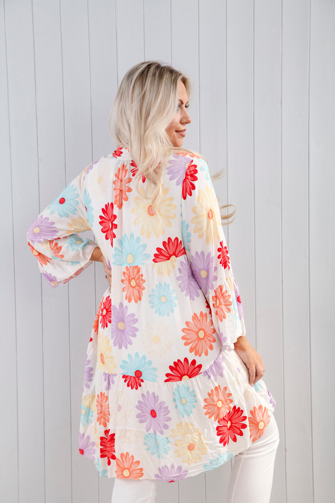 Zurie Floral Tunic Rainbow