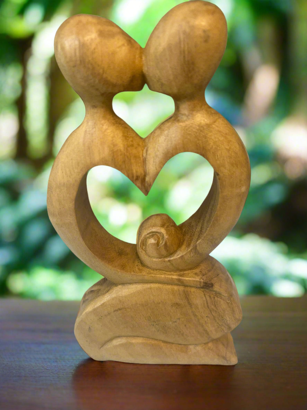 Abstract Lovers Woodcarving
