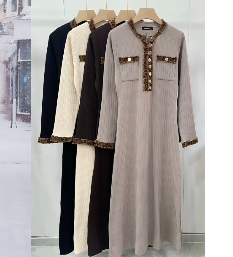 Cheryl Long Sleeve Maxi Dress Latte PREORDER