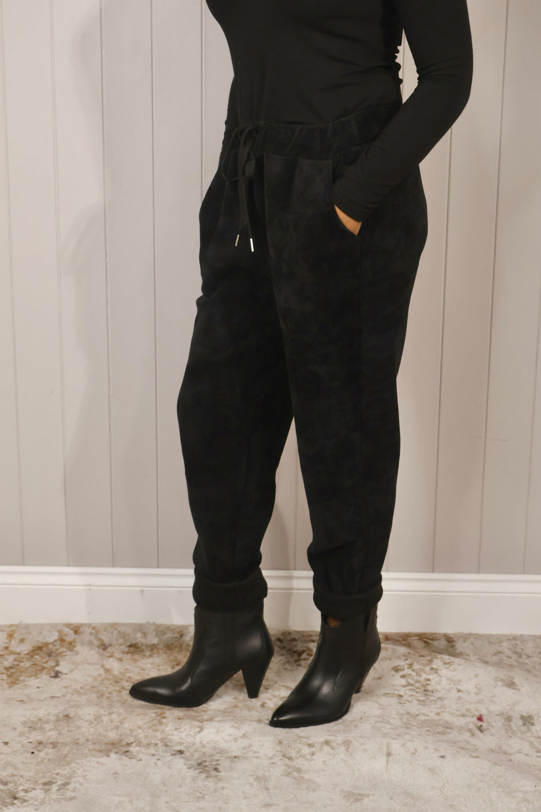 Chenille Magic Pants Black
