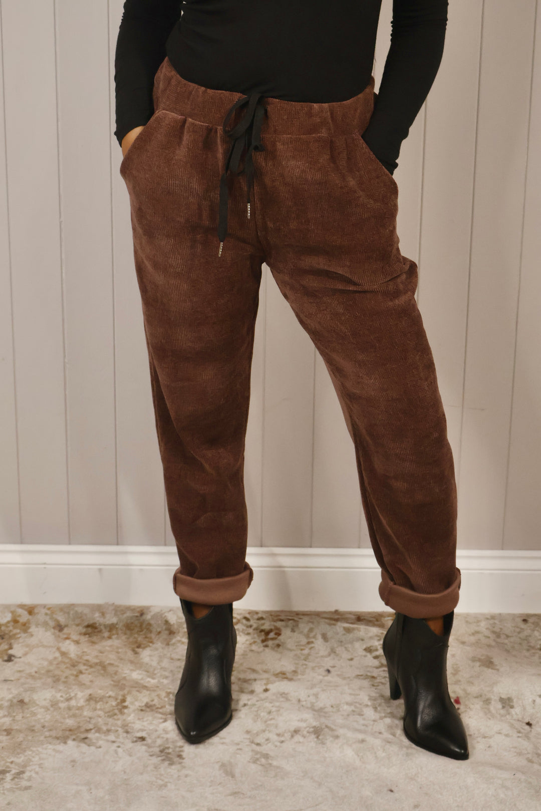 Chenille Magic Pants Aubergine