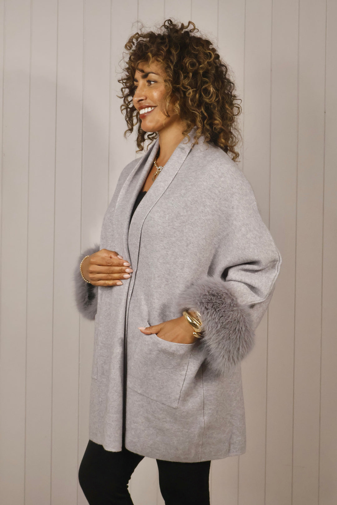 Isabelle Luxe Cardigan Grey