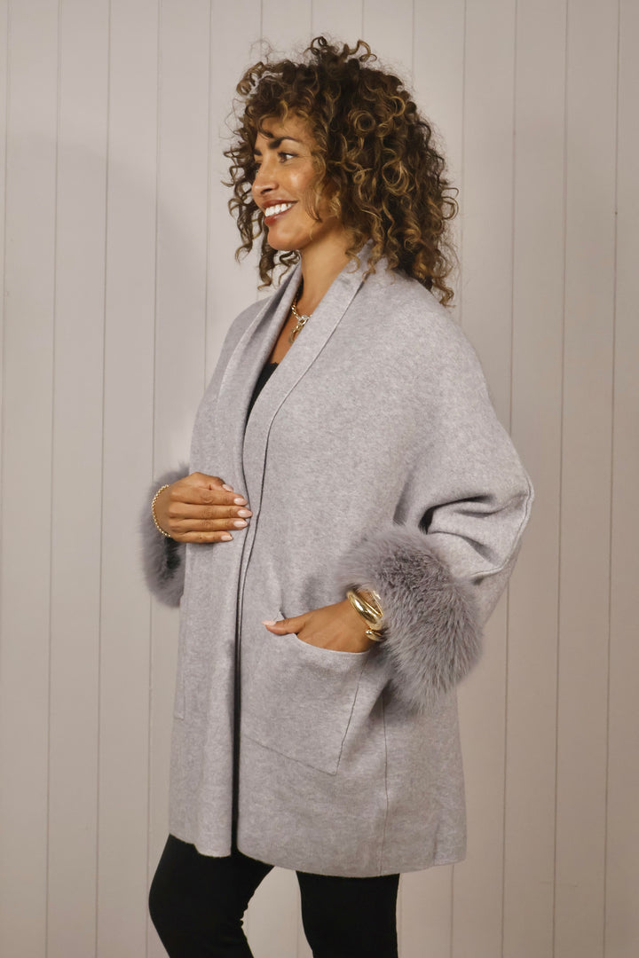 Isabelle Luxe Cardigan Grey