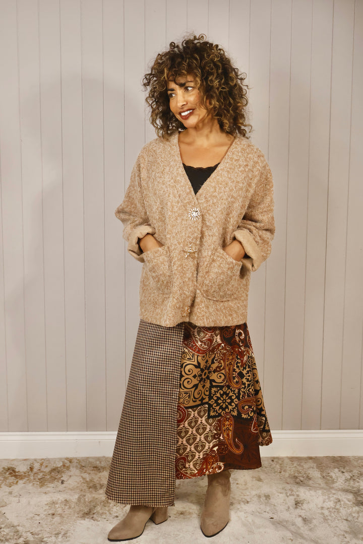 Sandy Brooch Jacket Toffee