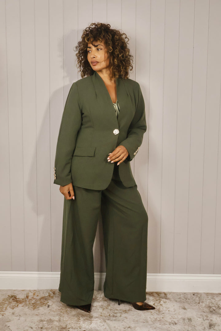 Bettina Trouser Suit Khaki