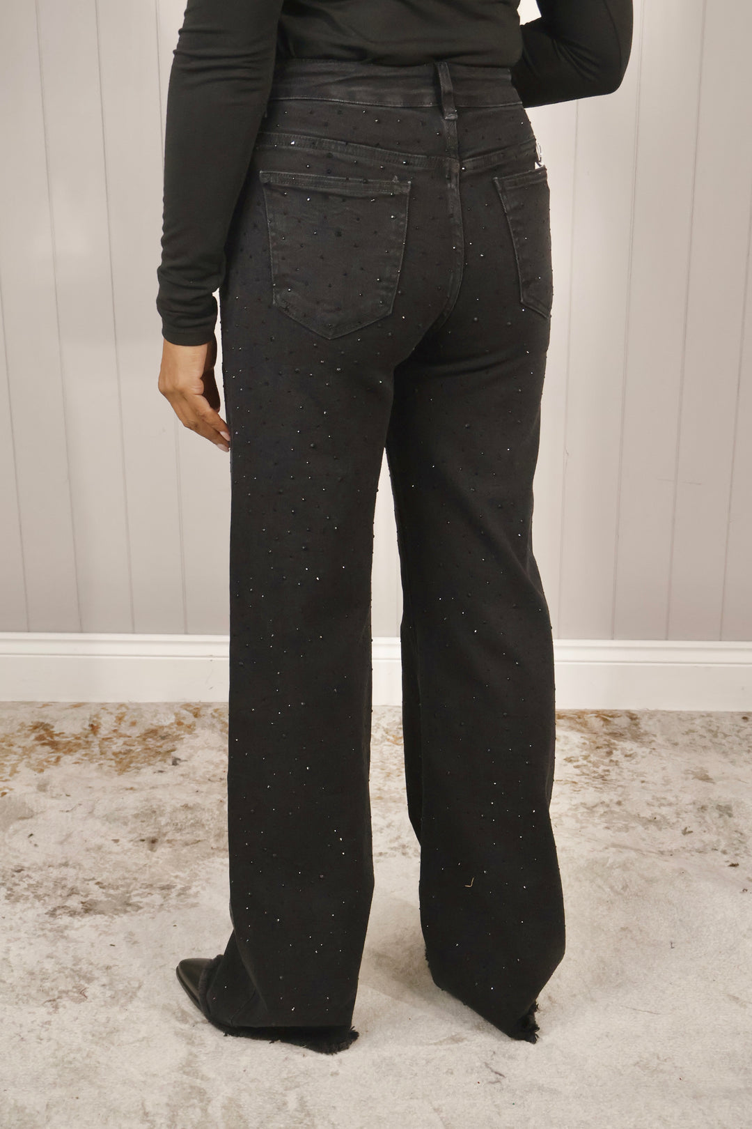 Bellisima Black Sparkle Jeans
