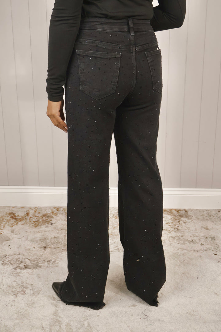 Bellisima Black Sparkle Jeans
