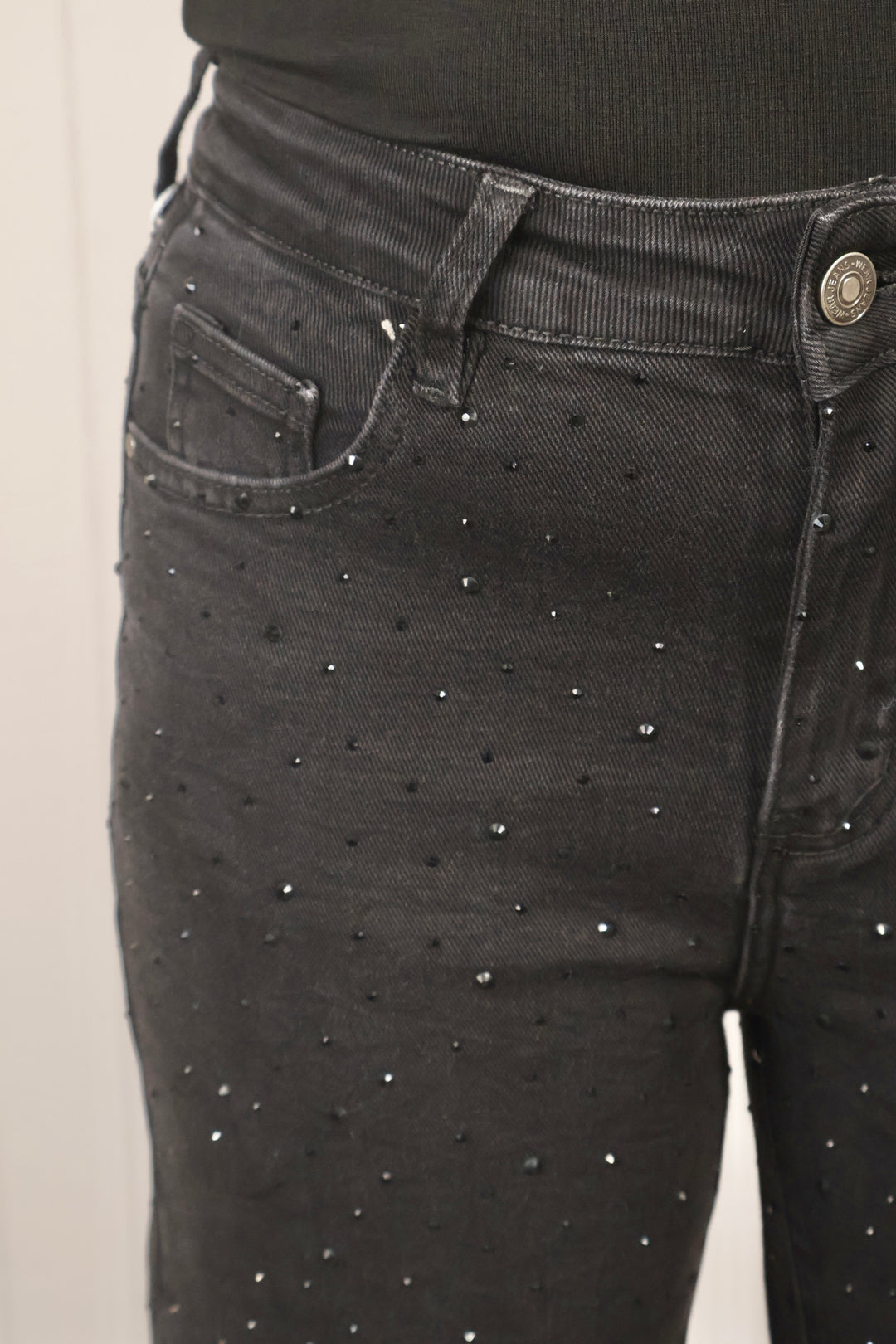 Bellisima Black Sparkle Jeans