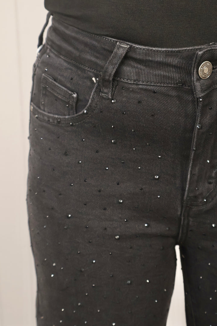 Bellisima Black Sparkle Jeans