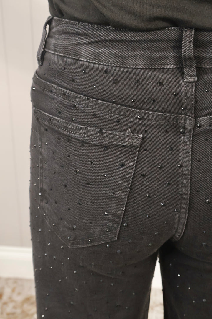Bellisima Black Sparkle Jeans
