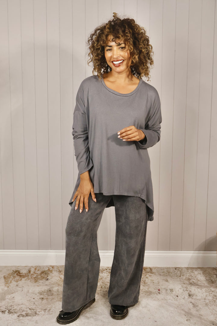 Harmony High Low Top Grey