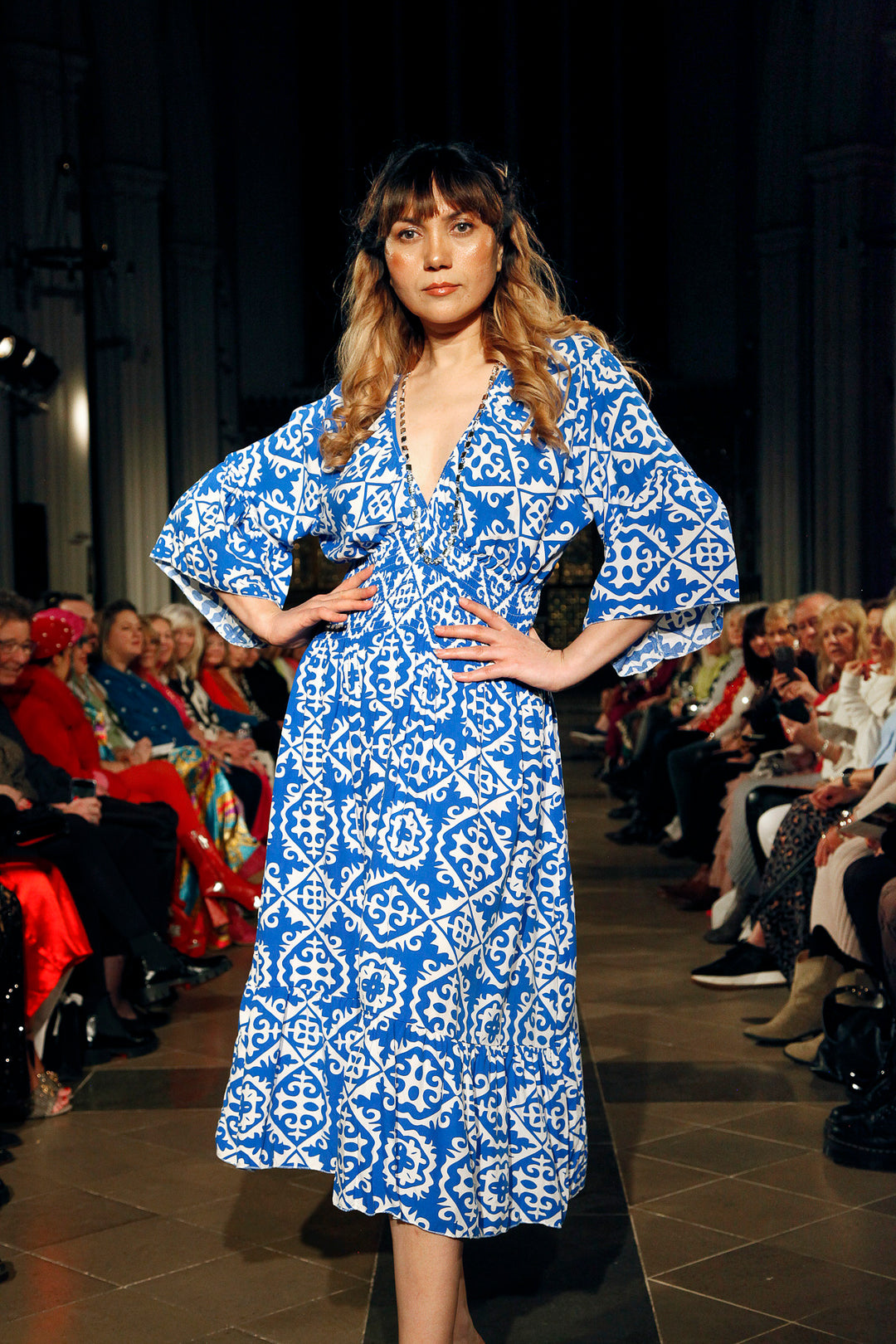 Magda Empire Maxi Dress - Royal Blue