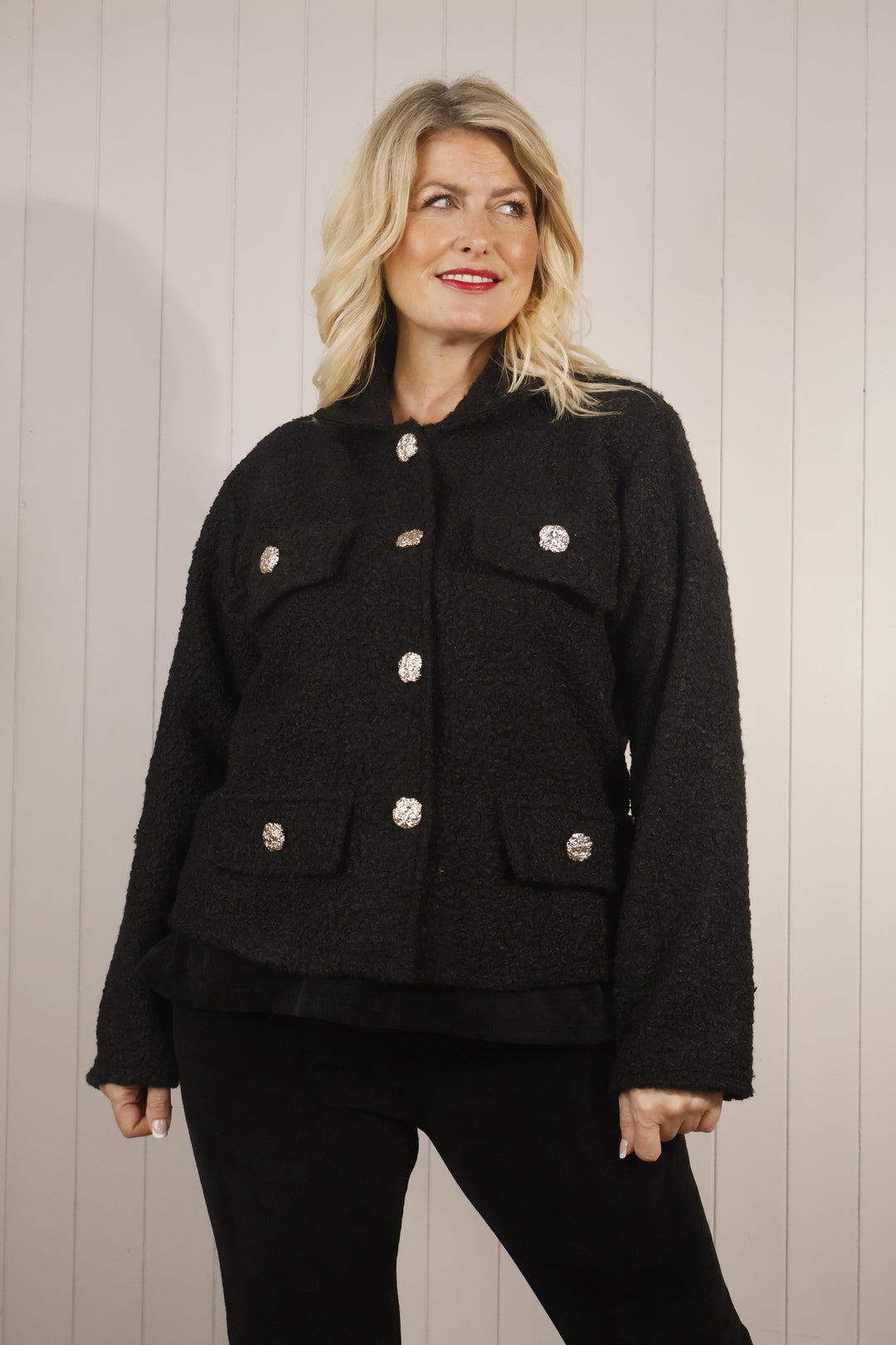 Bonnie Boucle Jacket Black