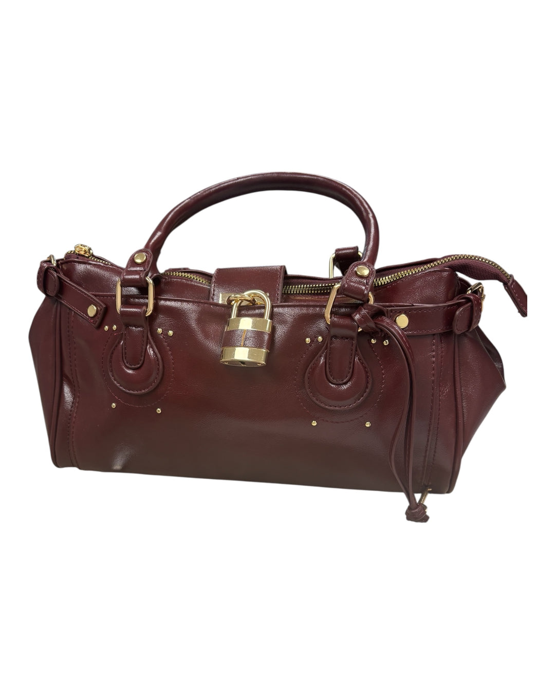 Kensington Lock Handbag Plum