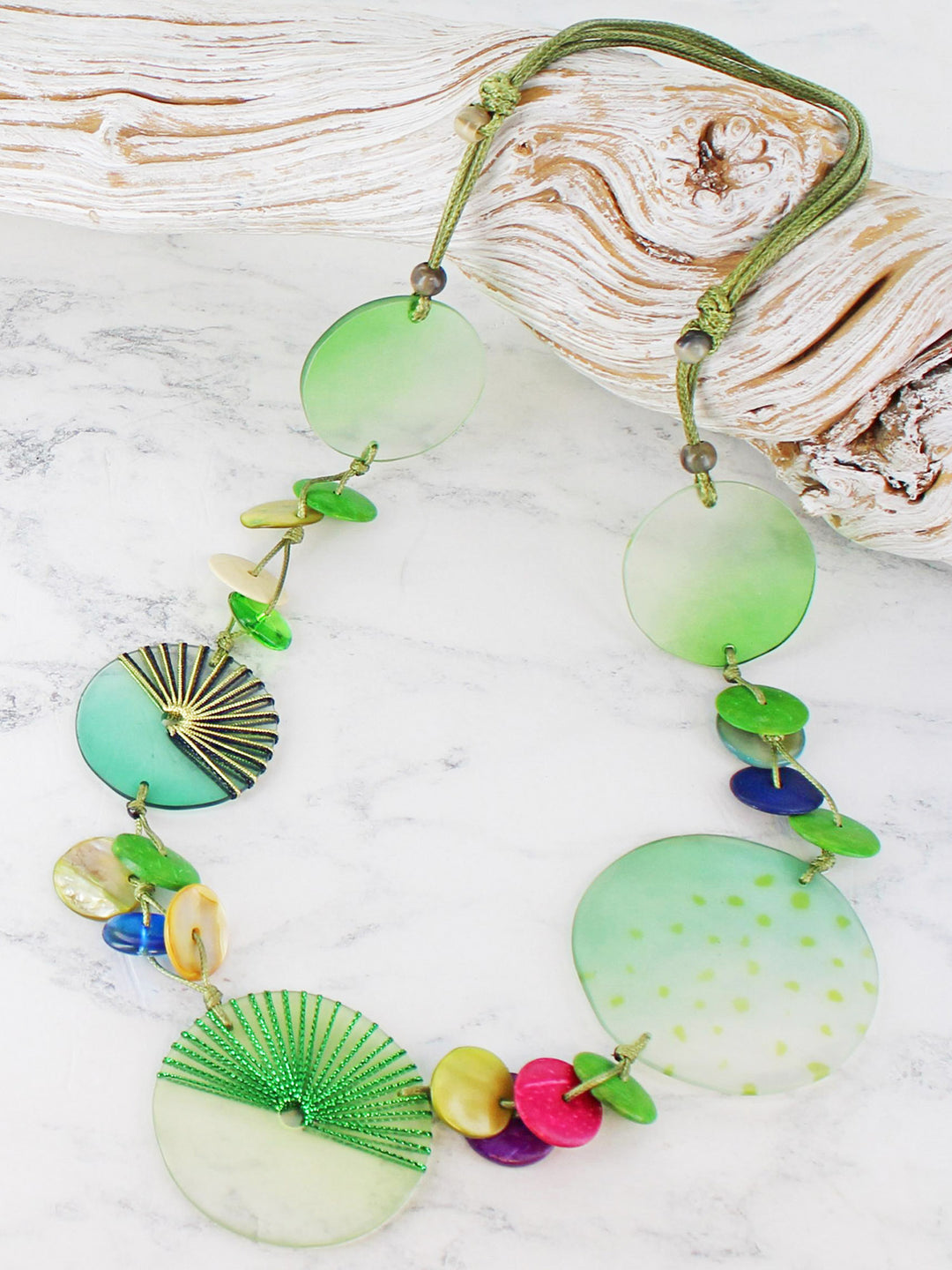 Catia Disc Necklace Multi