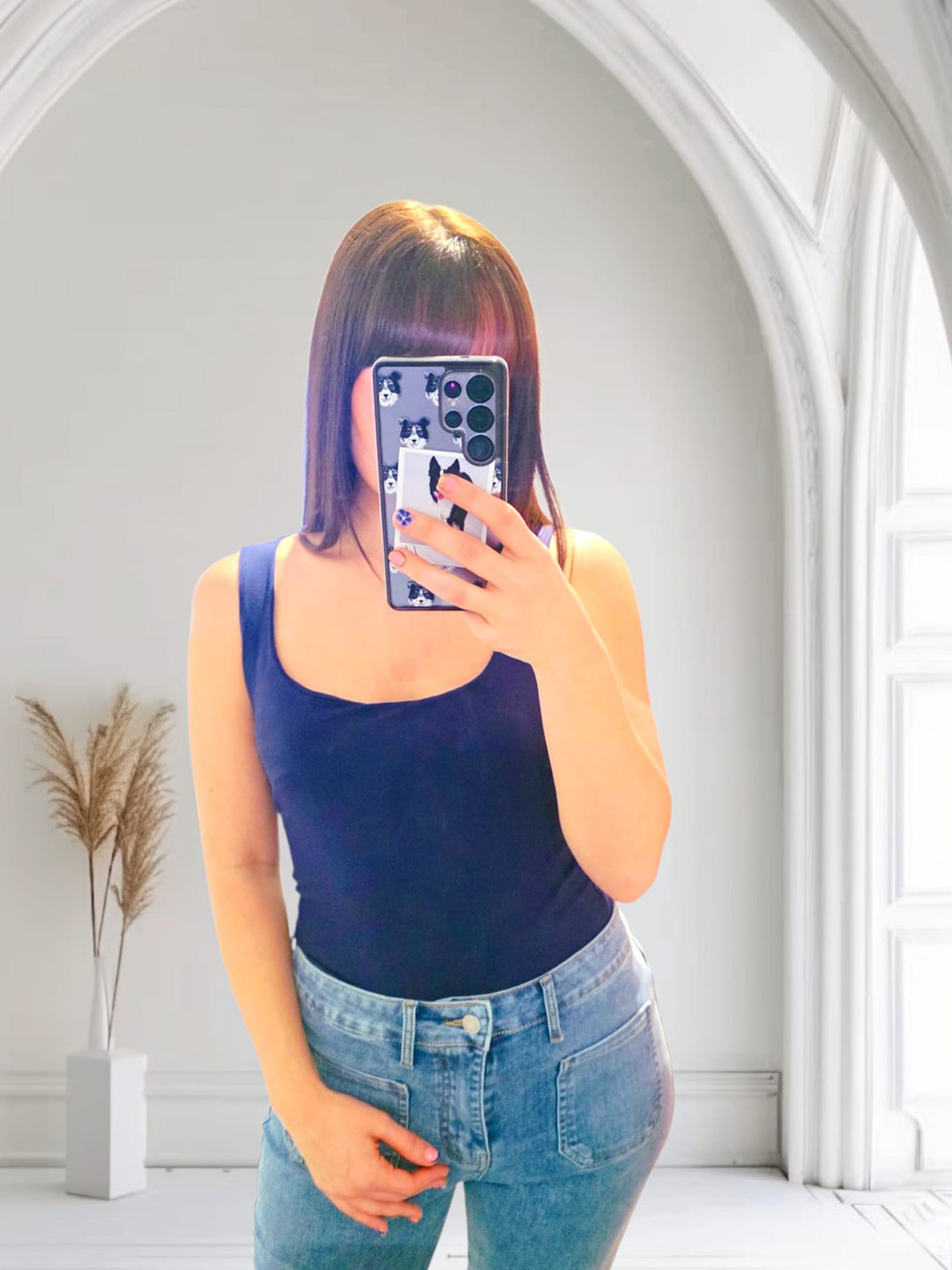 Sara Basic Vest Navy