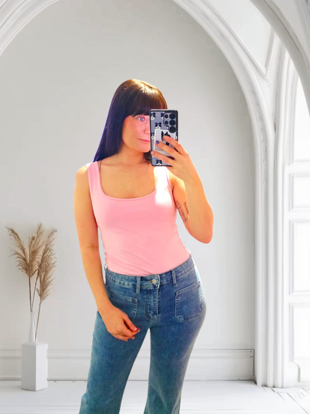 Sara Basic Vest Pink