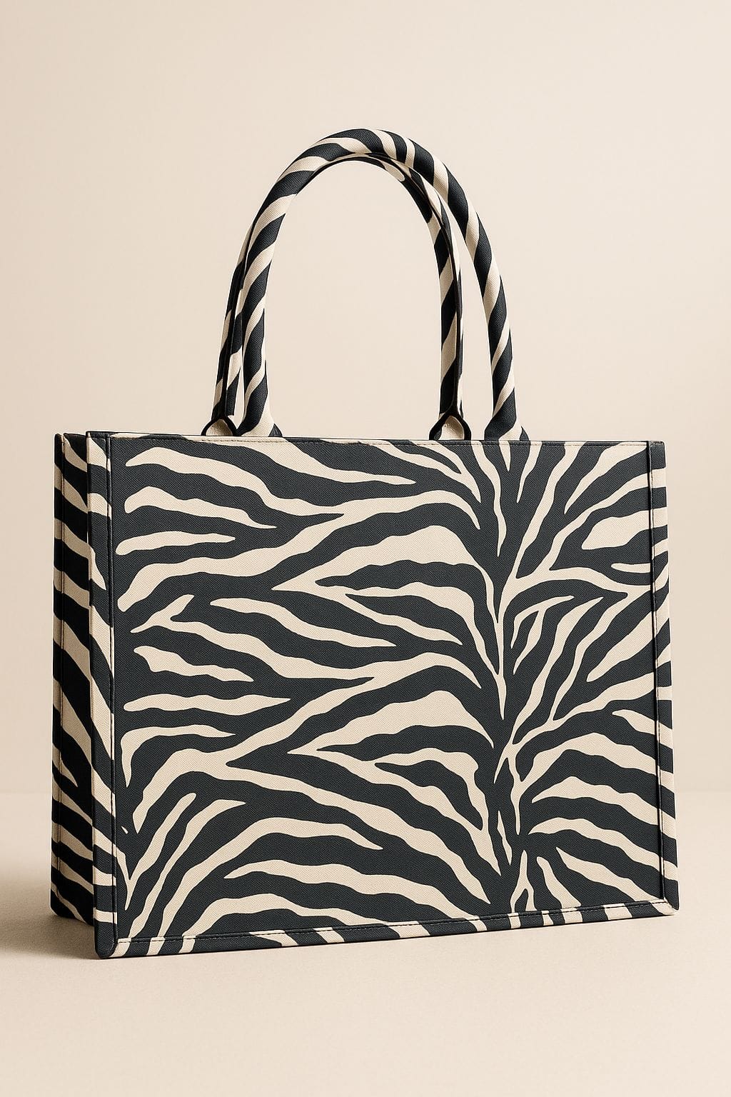 Zebra Print Tote Bag Large – Goose Island - Main Image