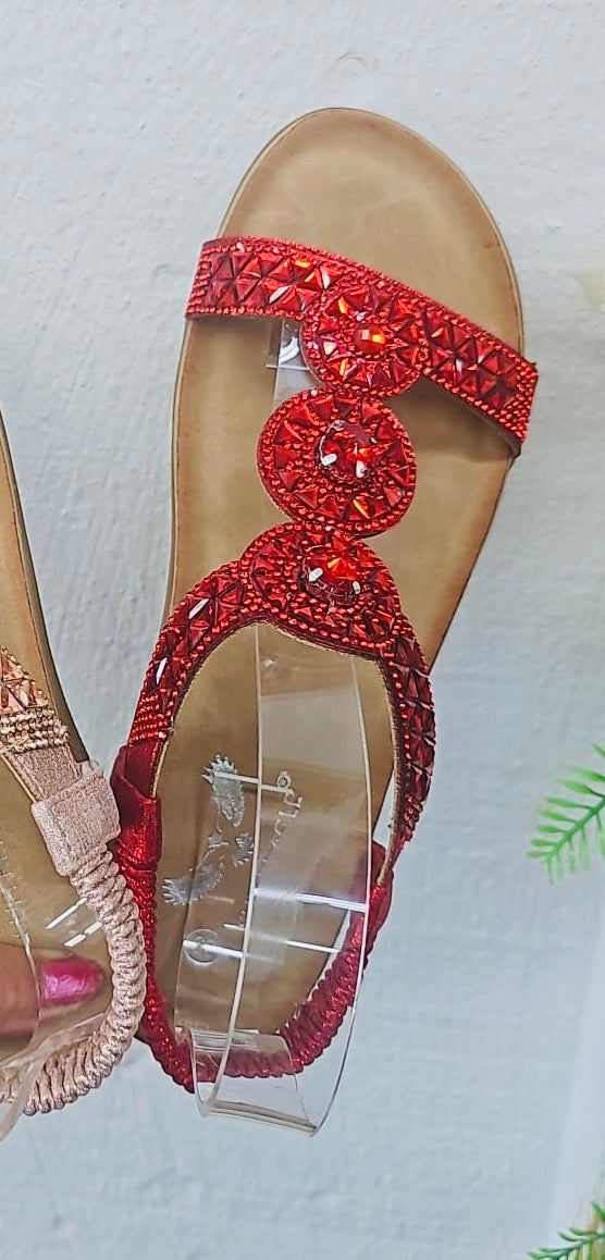 Ruby Sandals Red