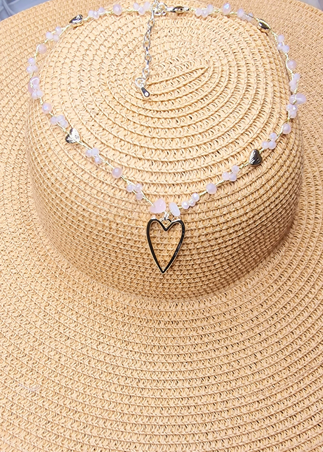 Belgravia Heart Necklace Pink