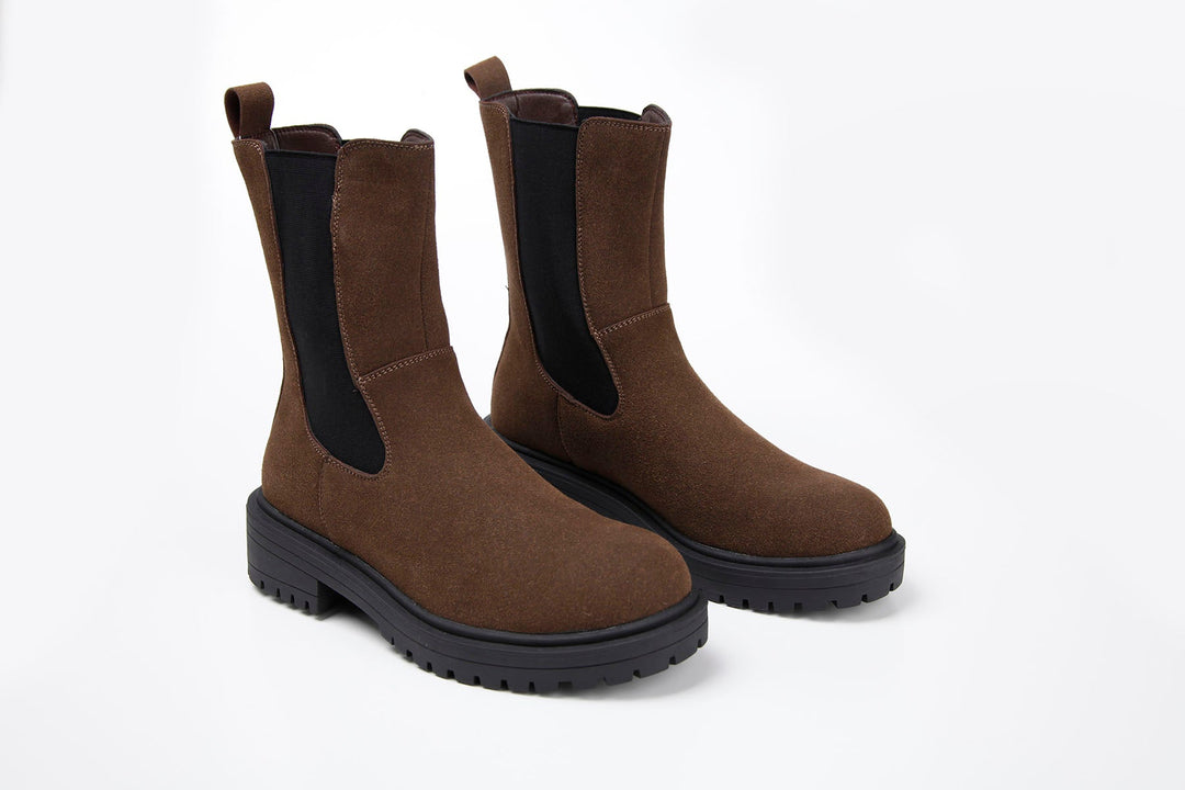 Lucy Choc Chelsea Boots - Goose Island