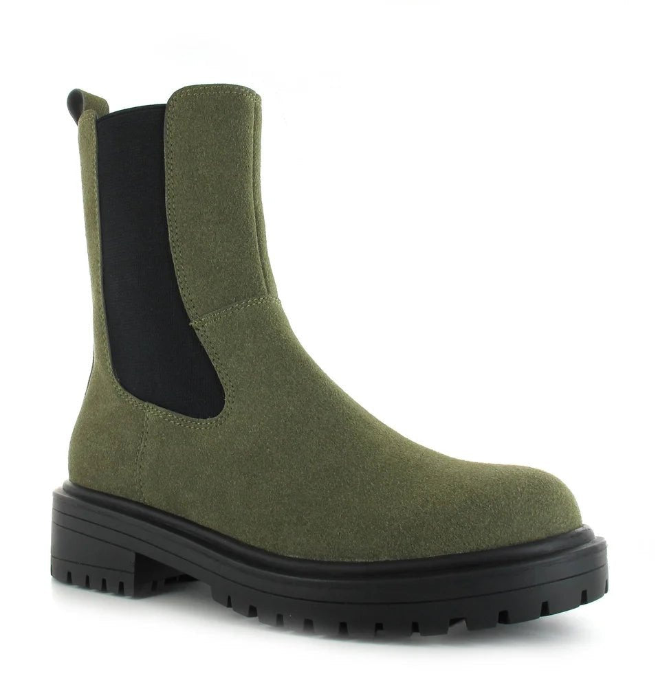 Lucy Olive Chelsea Boots - Goose Island