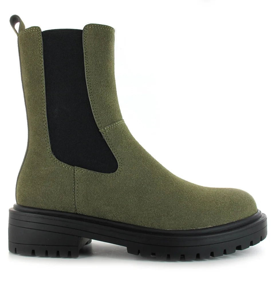 Lucy Olive Chelsea Boots - Goose Island