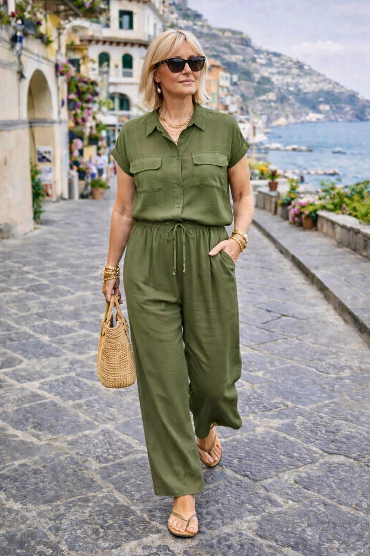 Elianna Co-Ord Set Khaki