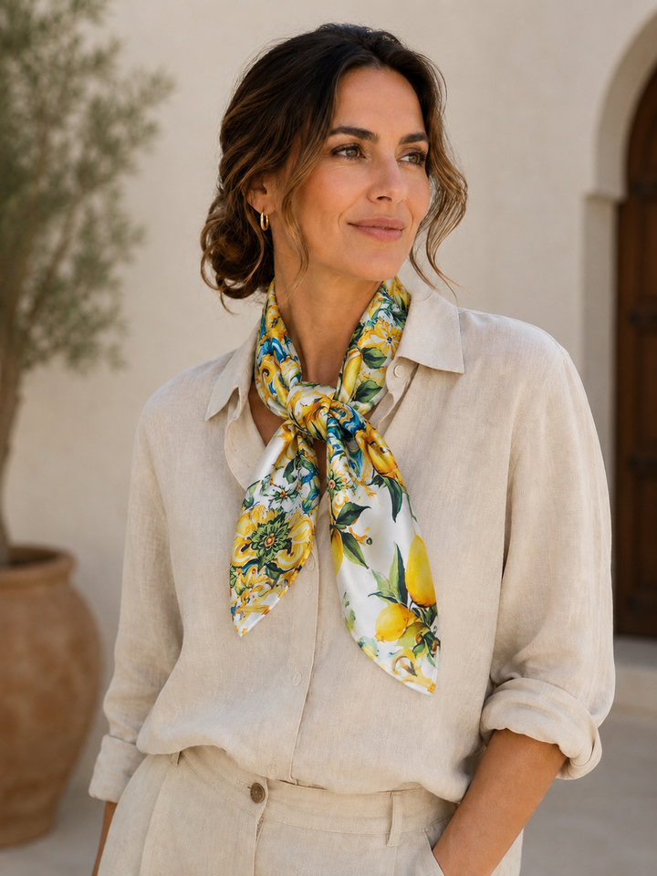 Limon Cello Neckerchief Lemon