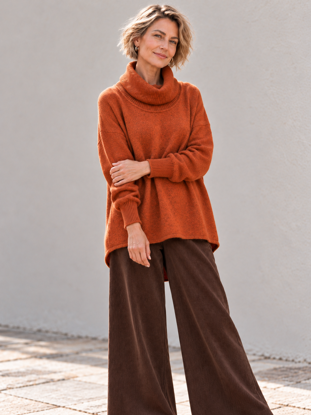 Monika Oversized Jumper Tangerine
