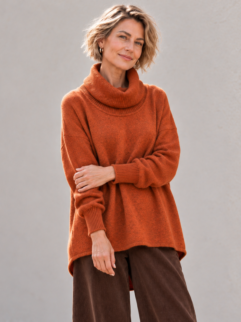 Monika Oversized Jumper Tangerine