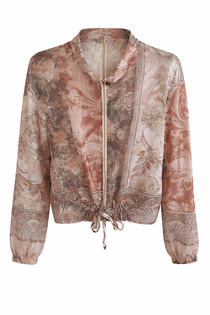 Espresso Baroque Zip Jacket