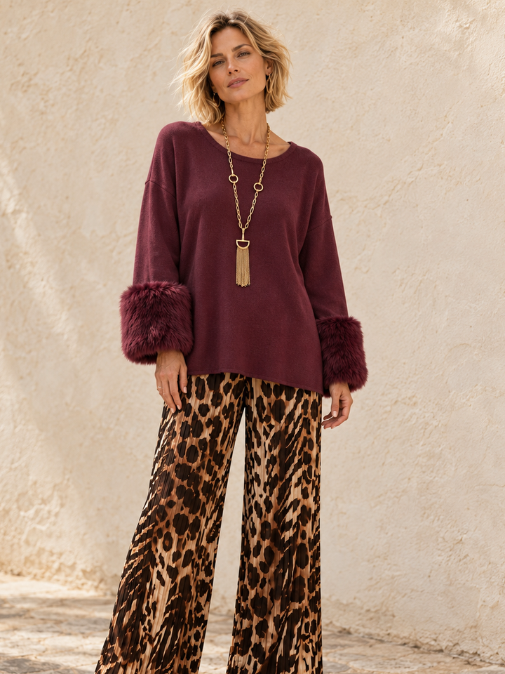 Amalie Luxe Jumper Mulberry