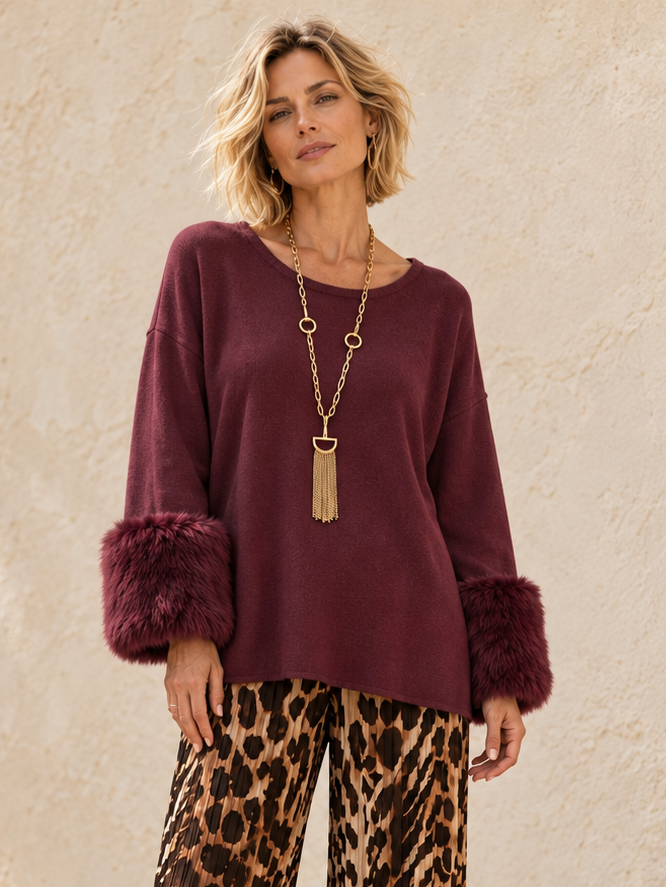 Amalie Luxe Jumper Mulberry
